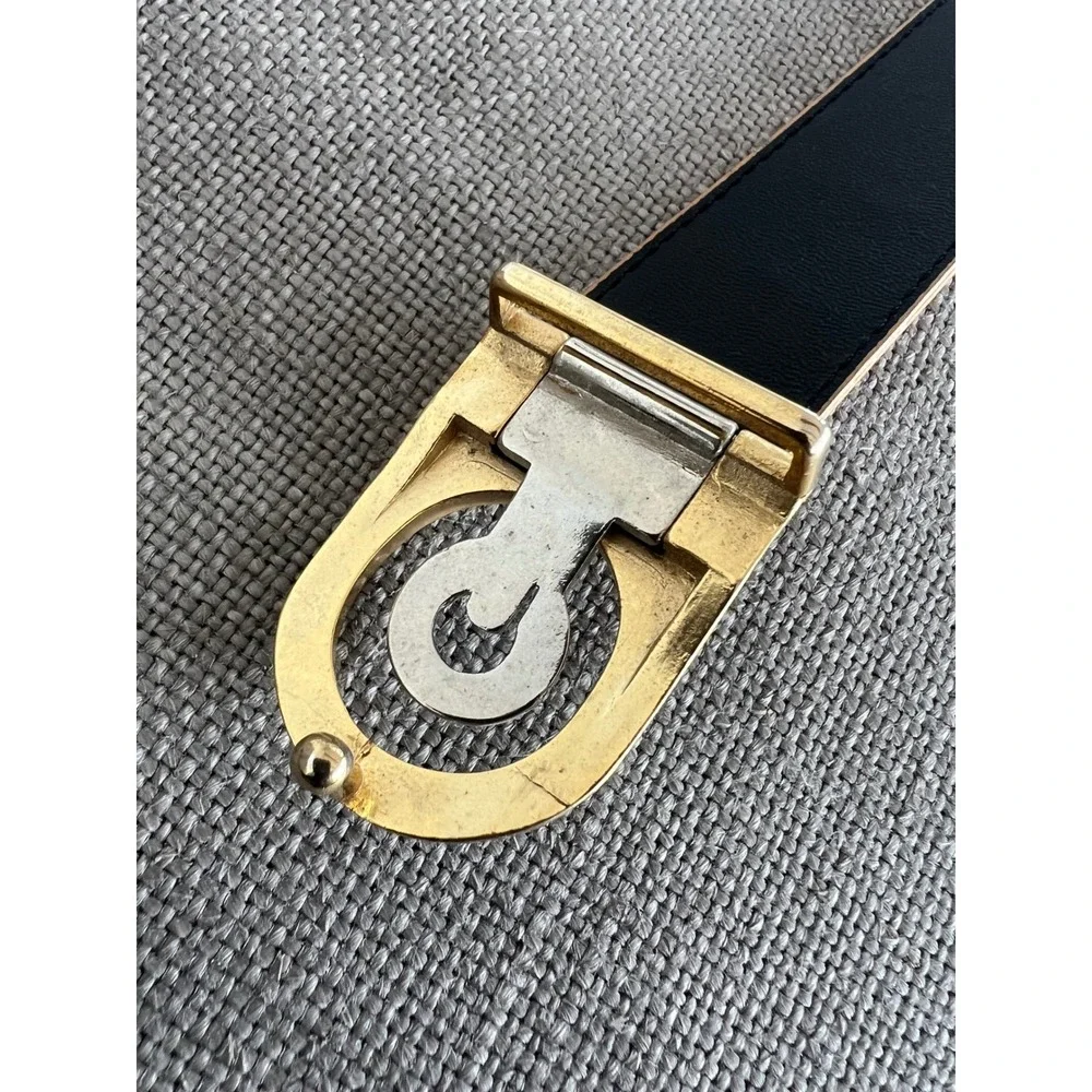 Vintage Genuine Leather Tan Belt 